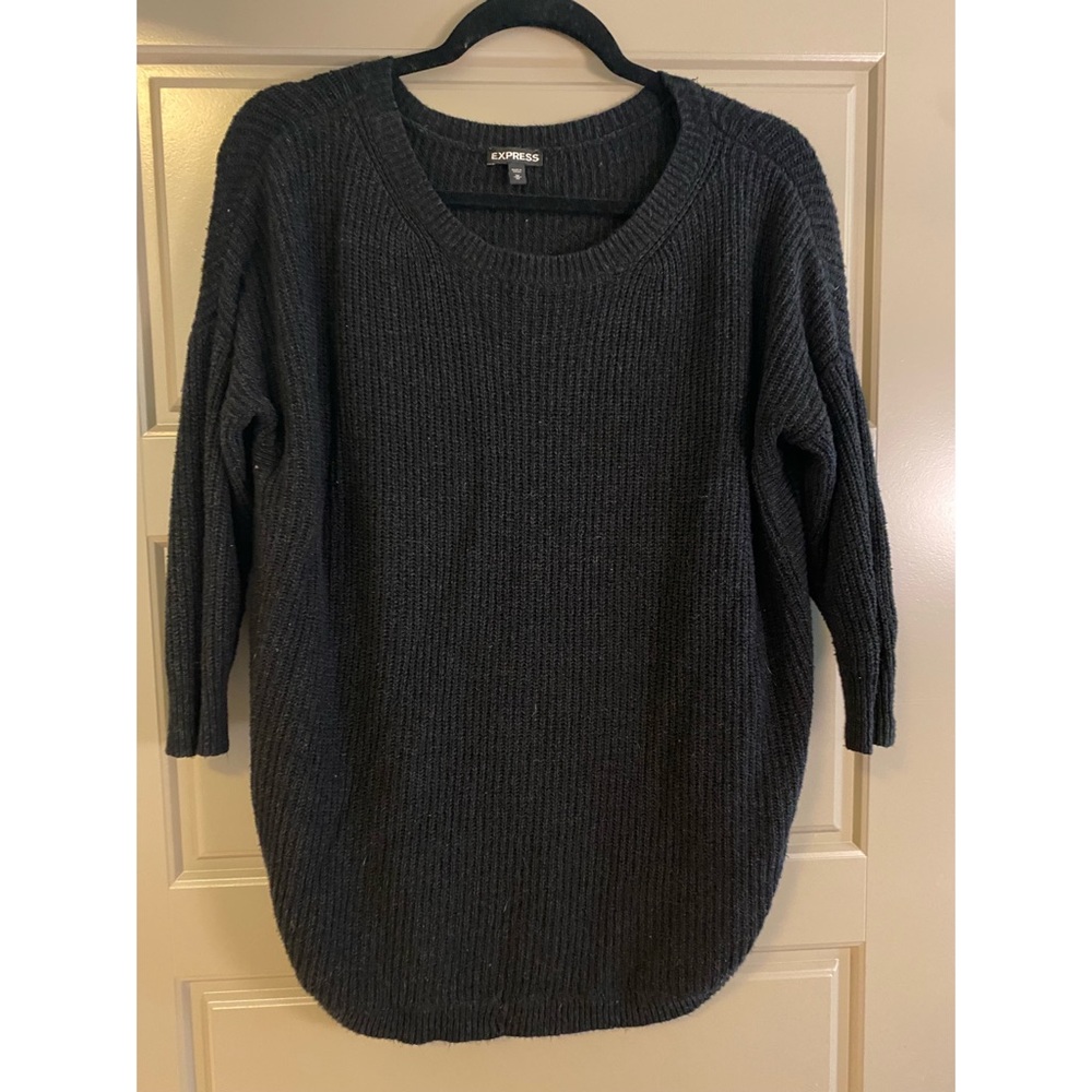 Express, size medium, black sweater tunic